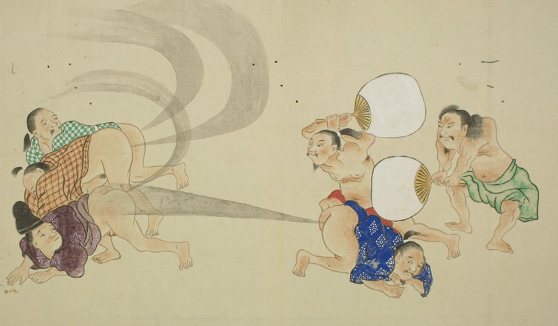 Illustration for article titled Japanese fart scrolls prove that human art peaked centuries ago
